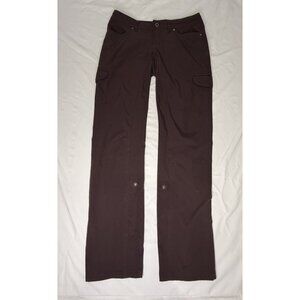Kuhl Pants Women’s 6 REG Freeflex Roll Up Cargo Outdoor Hiking Burgundy